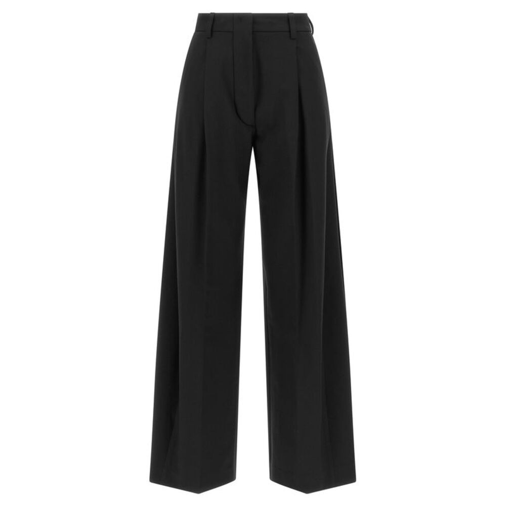 THELATEST Black Polyester Dress Women's Pants